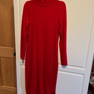 Cashmere turtleneck dress